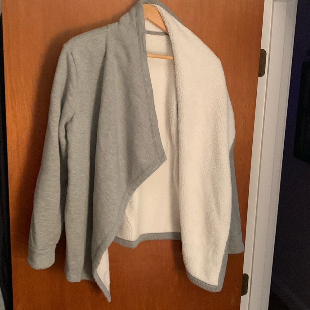 EUC open front sweatshirt cardigan